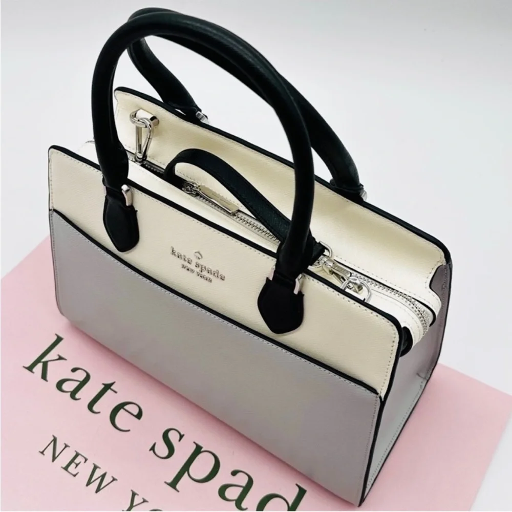Kate Spade Madison Saffiano Leather Medium Satchel Bag& Large Slim Bifold
Wallet - Picture 8 of 15